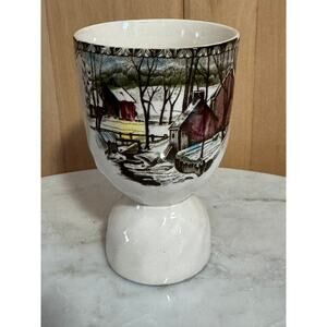 Vintage Johnson Brothers The Friendly Village Double Egg Cup